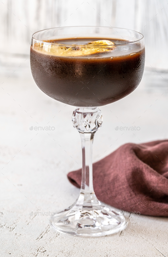Chocolate Orange Espresso Martini Cocktail Stock Photo by Alex9500