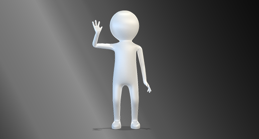 White Man 3D character