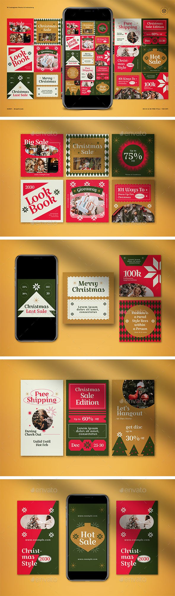 [DOWNLOAD]Christmas Sale Instagram Pack