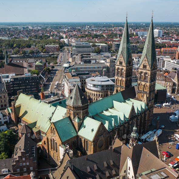 Aerial view of St. Peter's Cathedral Stock Photo by a_medvedkov | PhotoDune