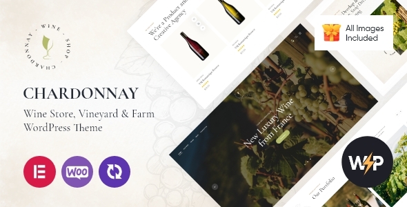 Chardonnay - Wine Store & Vineyard WordPress Theme