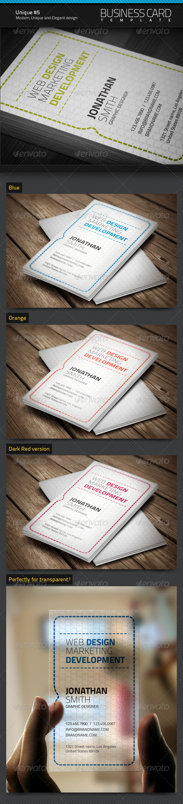 Unique Business Card #5 - Creative Business Cards