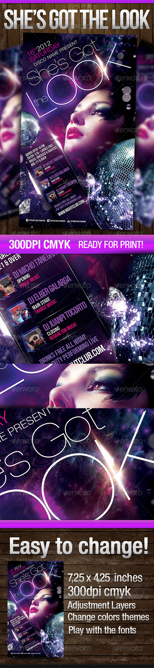 Shes got the Look - Events Flyers
