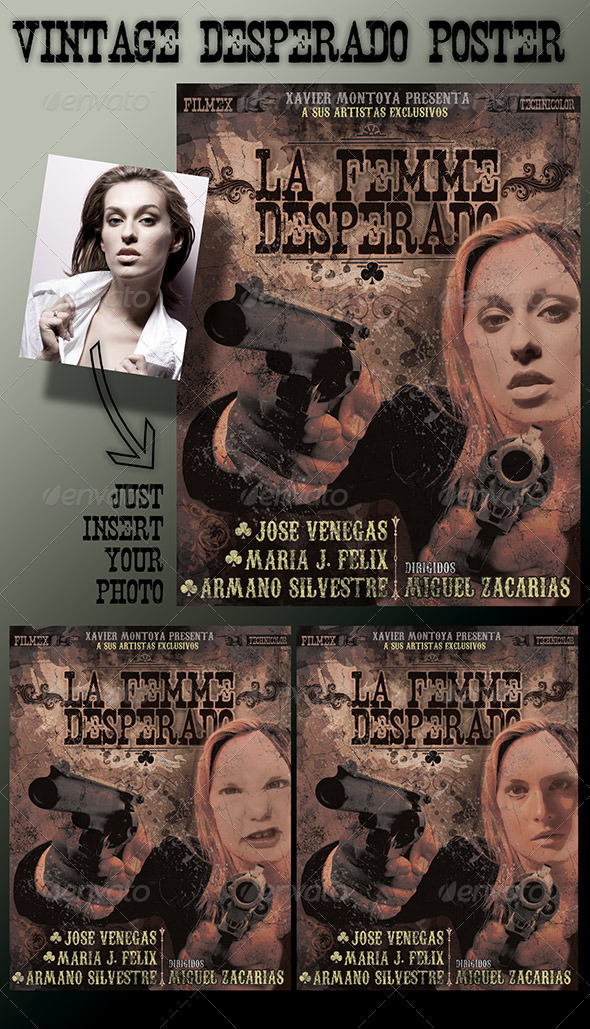 Vintage Grunge Poster - Flyers Print Templates