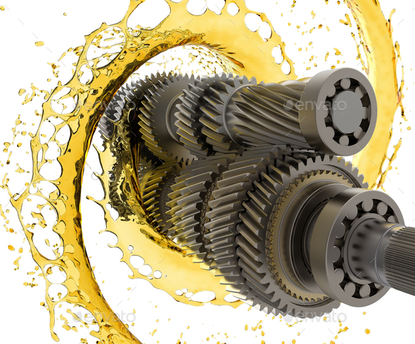 Transmission gears with Lubricant Oil