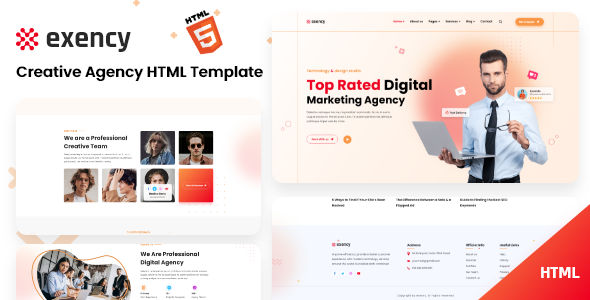 Awesome Exency - Marketing Agency Html5 Template