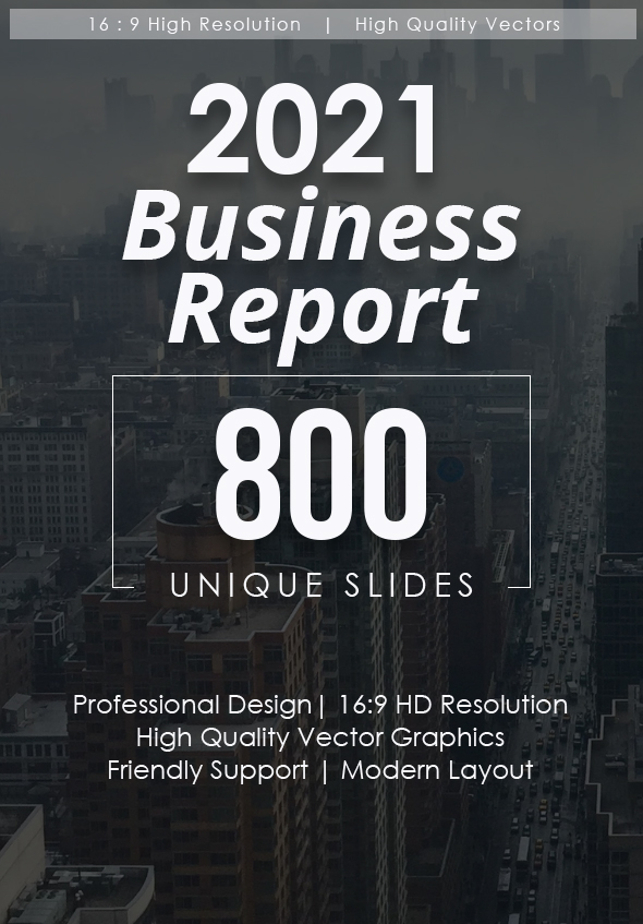 2021 Business Report Keynote Templates Bundle