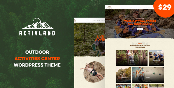 Activland – Outdoor Activities WordPress Theme