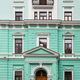 front view of of green mansion in Moscow city - PhotoDune Item for Sale