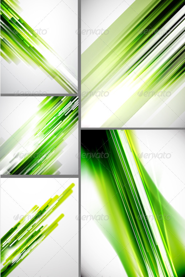 Shine Green Lines Backgrounds - Backgrounds Decorative
