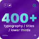 Just Typography Pack for Premiere Pro - VideoHive Item for Sale