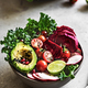 Avocado  with Kale ,Beet and Pomegranate Salad - PhotoDune Item for Sale