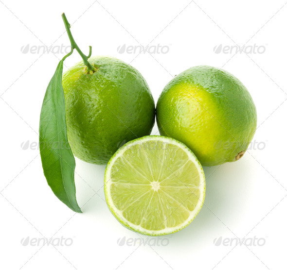Three ripe limes Stock Photo by karandaev PhotoDune