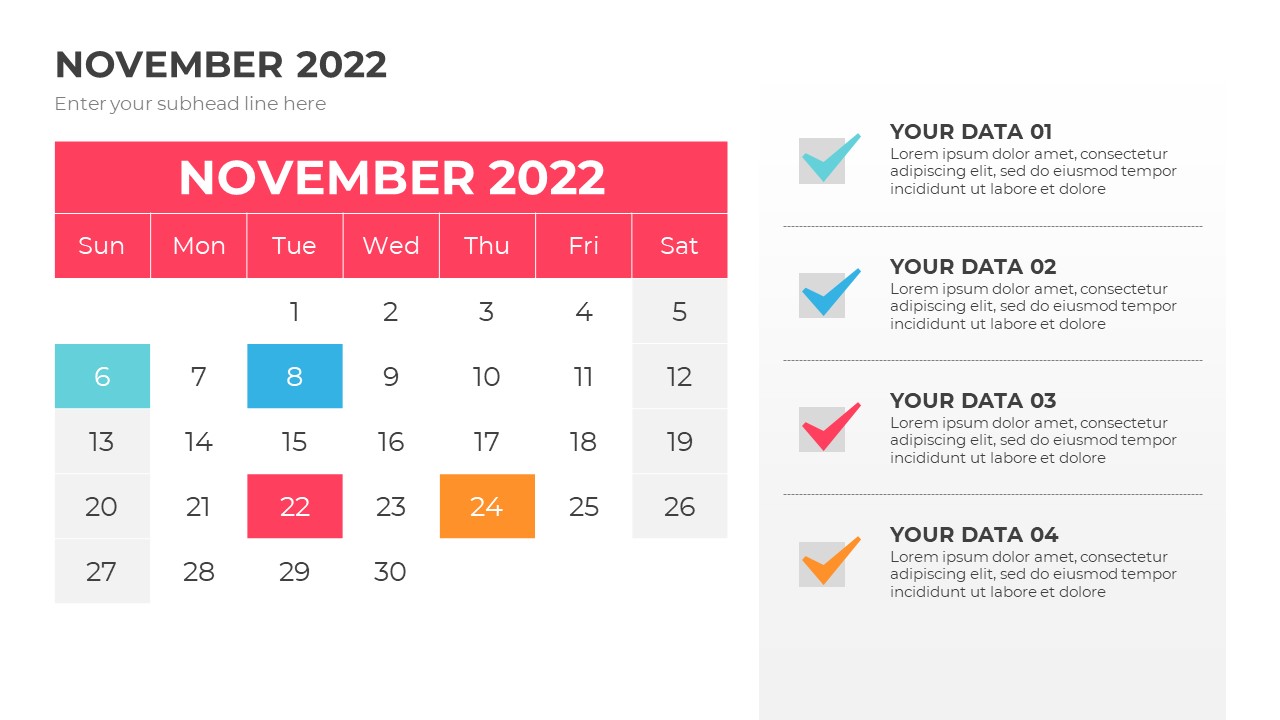 Hãy tận dụng mẫu PowerPoint lịch năm 2022 để tạo ra những bảng lịch chuyên nghiệp, sáng tạo và đầy màu sắc. Với mỗi tháng trong năm, bạn có thể tùy ý thiết kế và trình bày theo ý tưởng của riêng mình. Hãy tạo nên một chiếc lịch năm mới độc đáo và tuyệt vời nhất để đón chào năm mới!