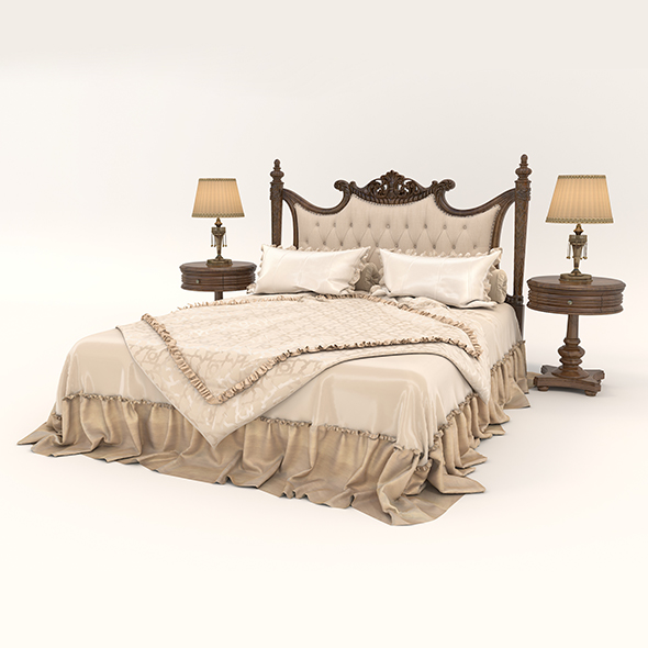 European Style Bed - 3Docean 34421978