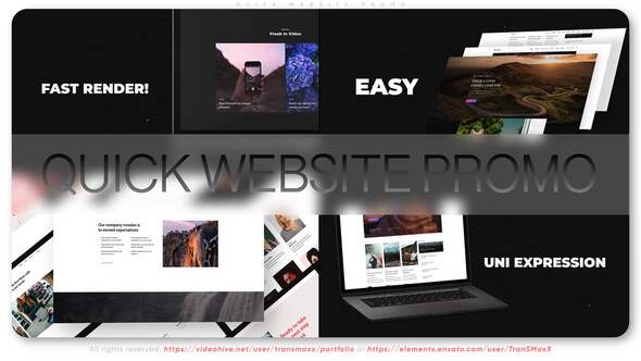 Quick Website Promo broadcast-packages template preview
