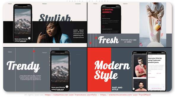 Fashion APP Promo Product Promo template preview