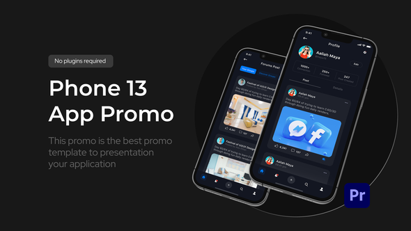 App Promo Phone 13 Pro for Premiere Pro