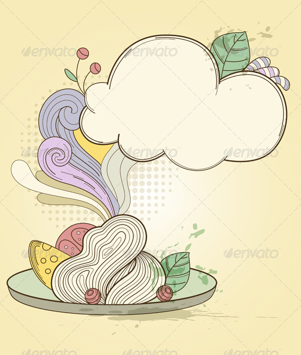 Plate of Pasta - Food Objects