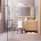 3d rendering modern design and marble tile toilet and bathroom - PhotoDune Item for Sale