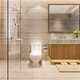 3d rendering modern design and marble tile toilet and bathroom - PhotoDune Item for Sale
