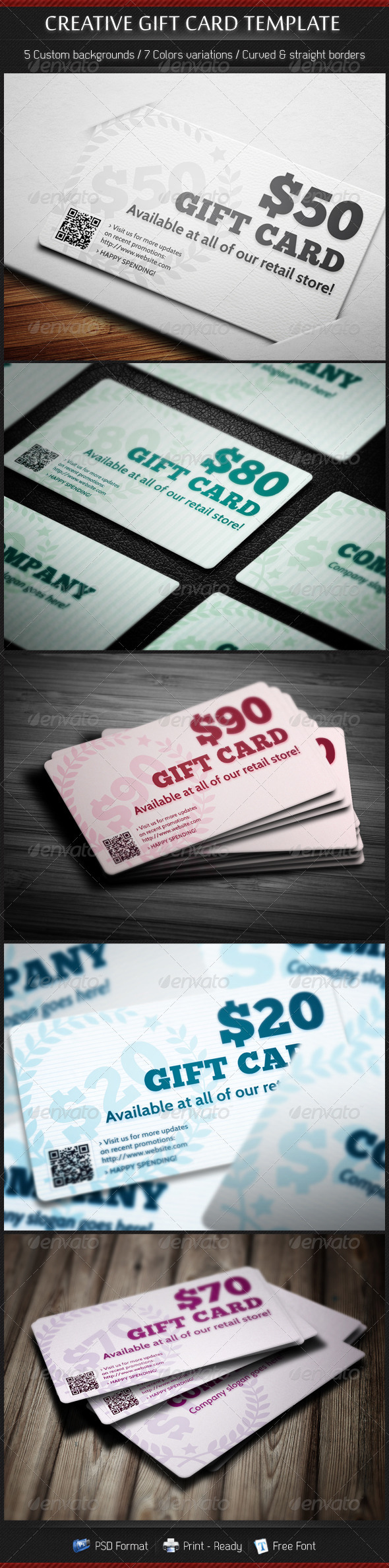 Creative Gift Card Template