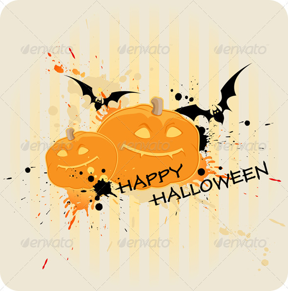 Striped Halloween Background - Halloween Seasons/Holidays