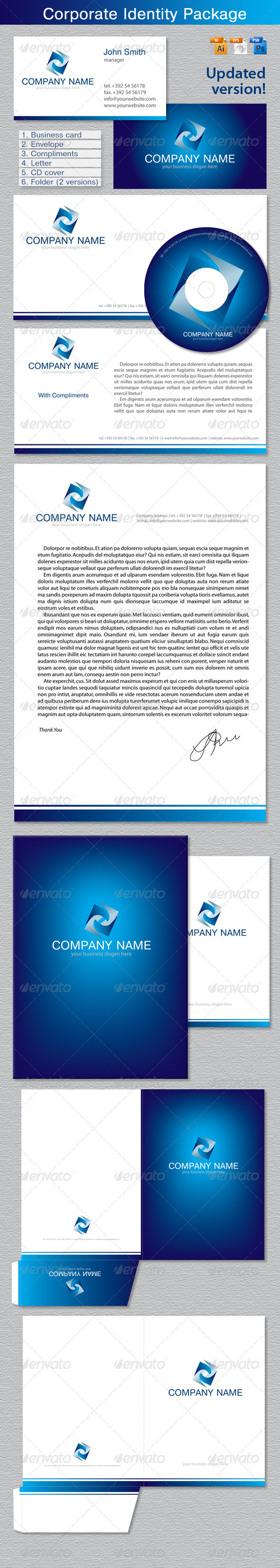 Corporate Identity Package - Stationery Print Templates