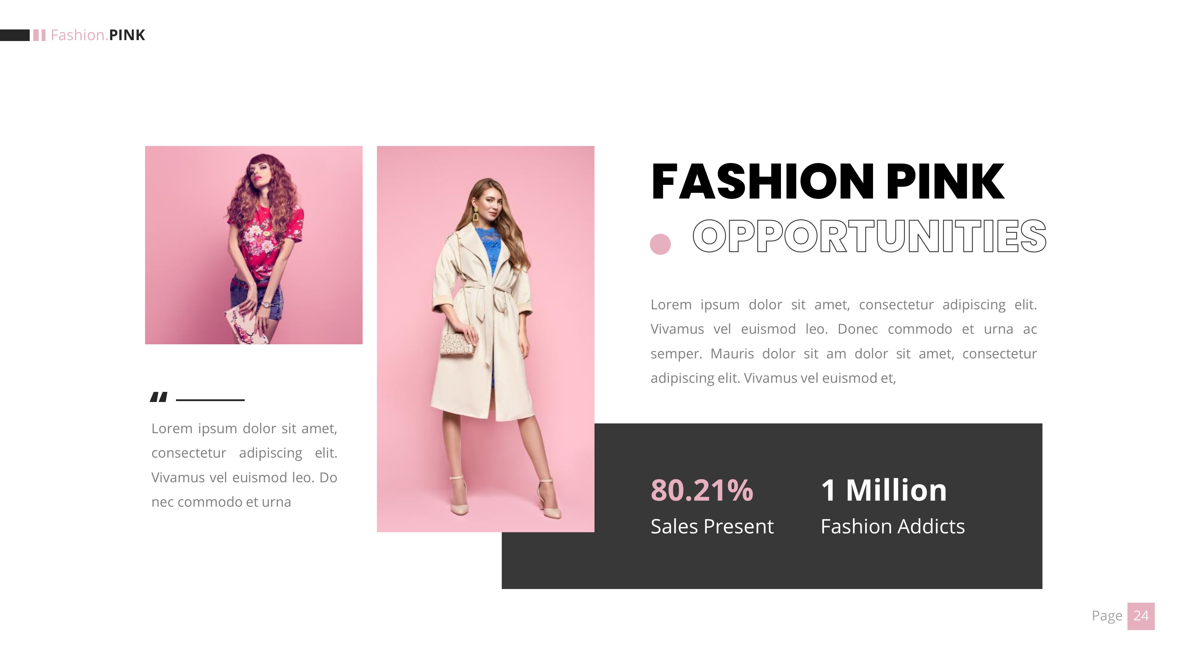 Fashion Pink Powerpoint Template Presentation by elmous | GraphicRiver