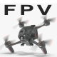 FPV Drone 3D Model Free Movement - VideoHive Item for Sale