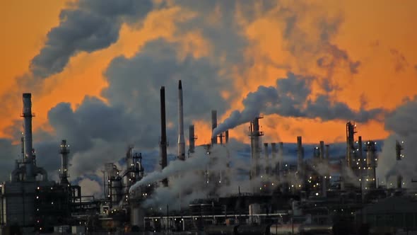 Distant Factory Smoke, Stock Footage | VideoHive