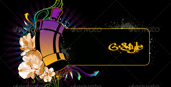 Modern graffiti image