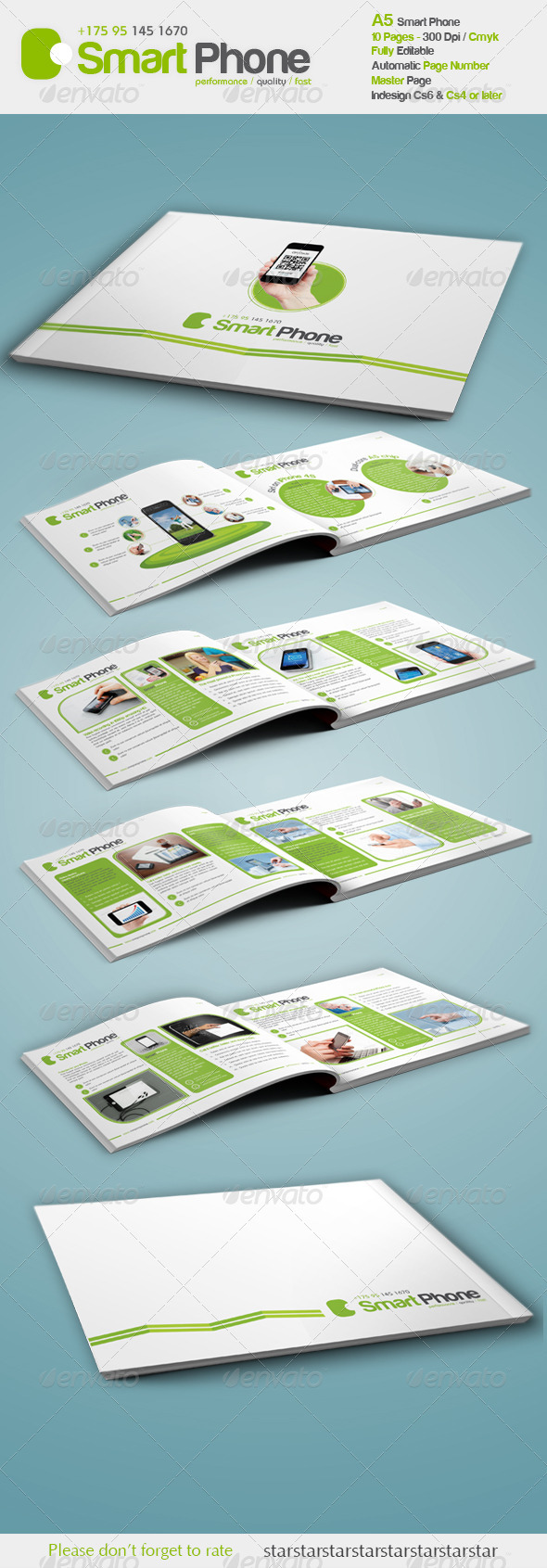 Smart Phone A5 - Brochures Print Templates
