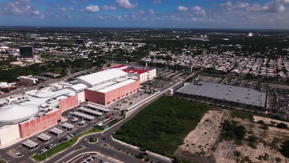 Merida, yucatan mexico seen from the air alt