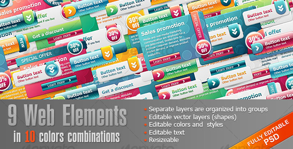Bright Web Elements