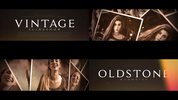 Vintage Slideshow Openers template preview