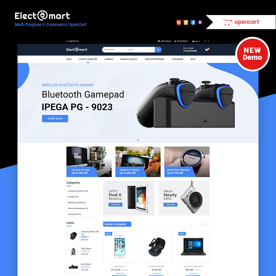Electromart - ecommerce opencart theme - 1