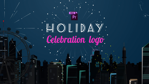 Holiday Celebration Logo - Diwali / Eid / New Year / July 4th