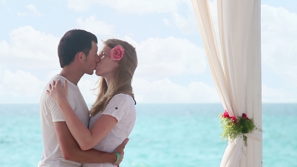 Kissing Couple In The Paradise