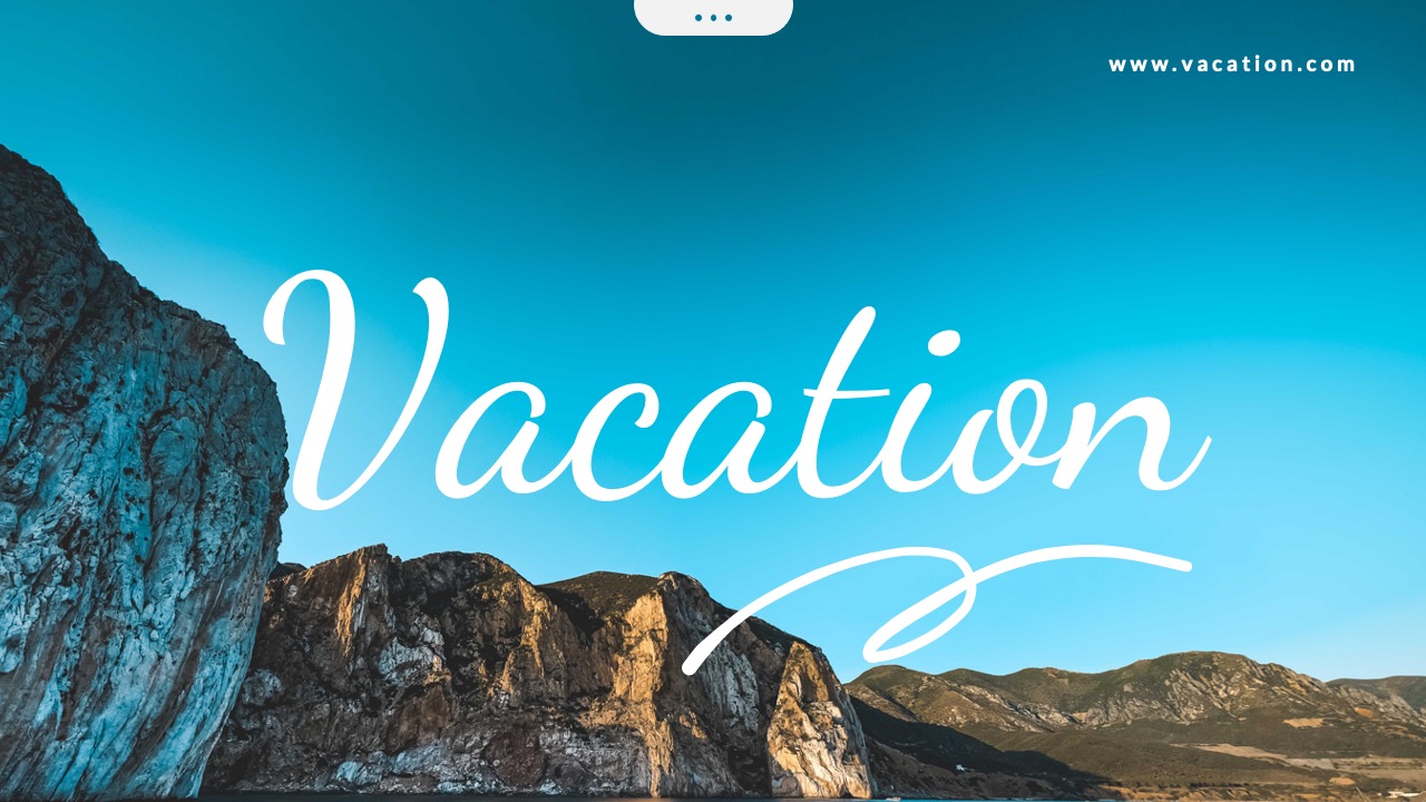 VACATION – Presentation PowerPoint Template, Presentation Templates