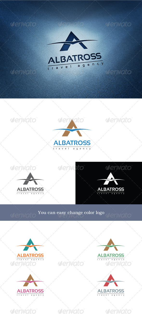 Albatross Travel - Letters Logo Templates