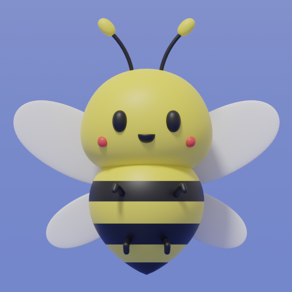 Cute Cartoon Bee - 3Docean 34478055