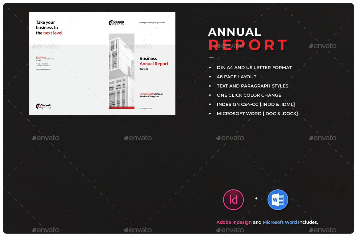 Annual Report, Print Templates 