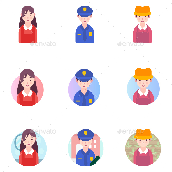 People Avatars, Icons | GraphicRiver