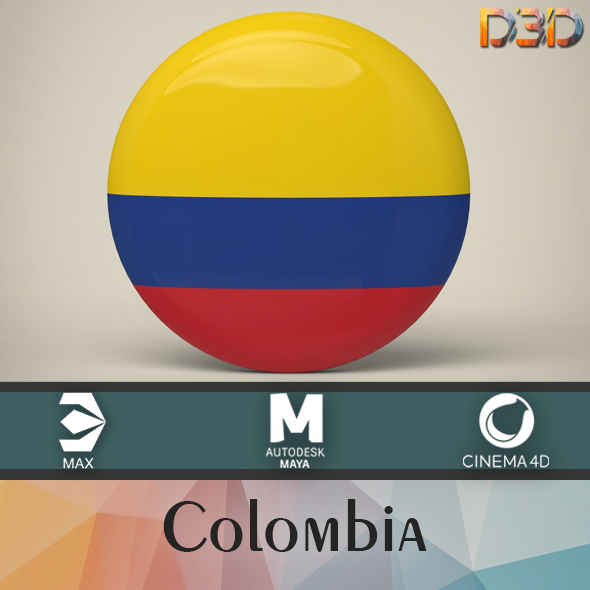 Colombia Badge - 3Docean 34494544