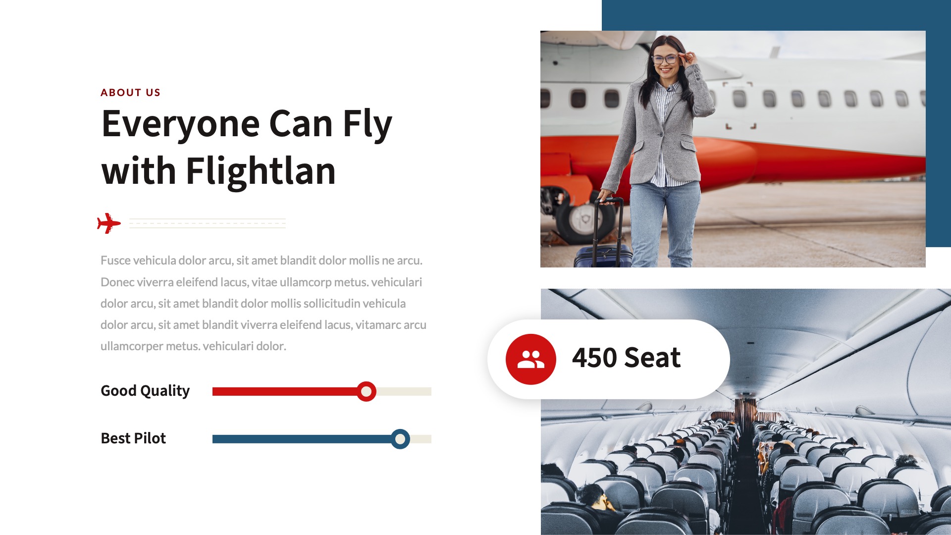 FLIGHTLAN - Airline Google Slides Template by MasdikaStudio | GraphicRiver