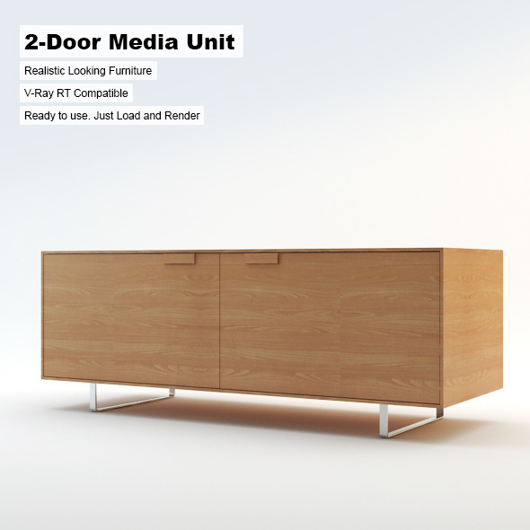 2-Door Media Unit - 3Docean 3142571