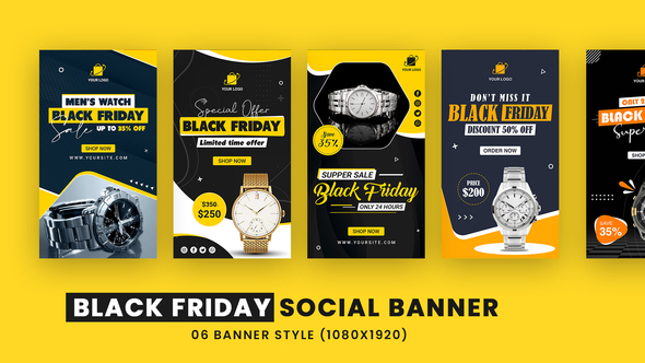 Watch Black Friday Sale Social Media Banner