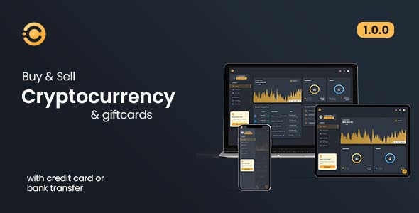 Cryptonite – Multi featured Crypto buy & sell software with Giftcard marketplace
