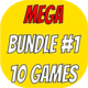 Mega Bundle 1 - 10 Android Games Projects with AdMob